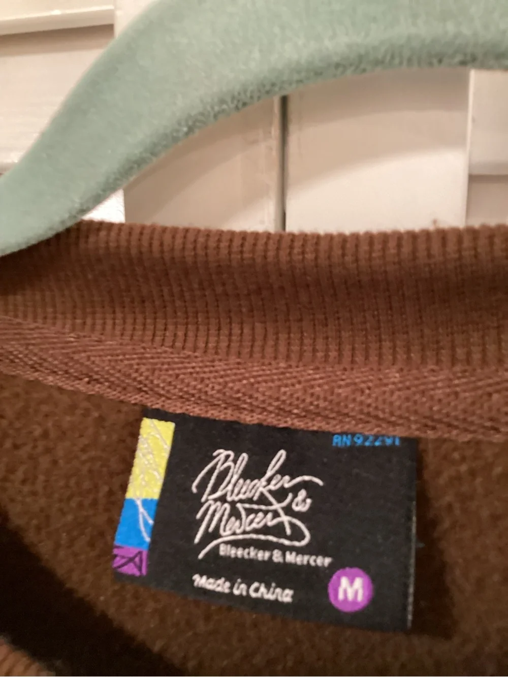 Born With A Silver Spoon Brown Graphic Bear Crewneck Sweatshirt - Picture 3 of 4